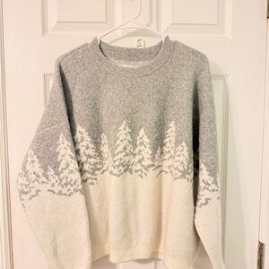 Soft LOFT winter trees sweater